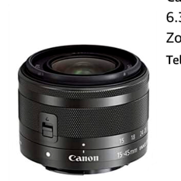 Canon EF-M 15-45mm f/3.5 - 3.6 Image Stabilization STM Zoom Lens